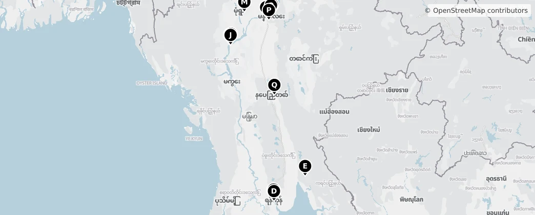 Map of Birmanie