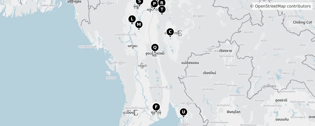Map of Birmanie