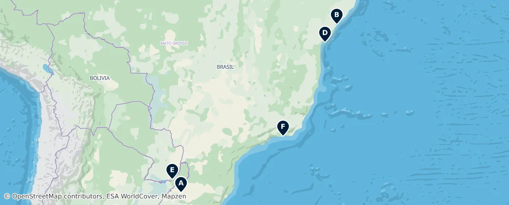 Map of Brésil