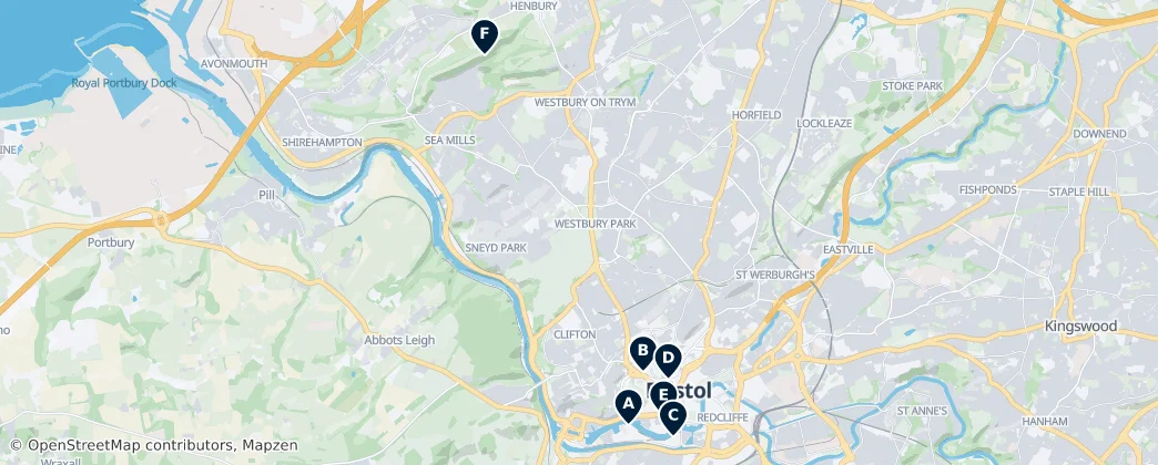 Map of Bristol