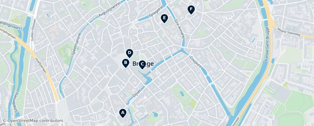 Map of Bruges