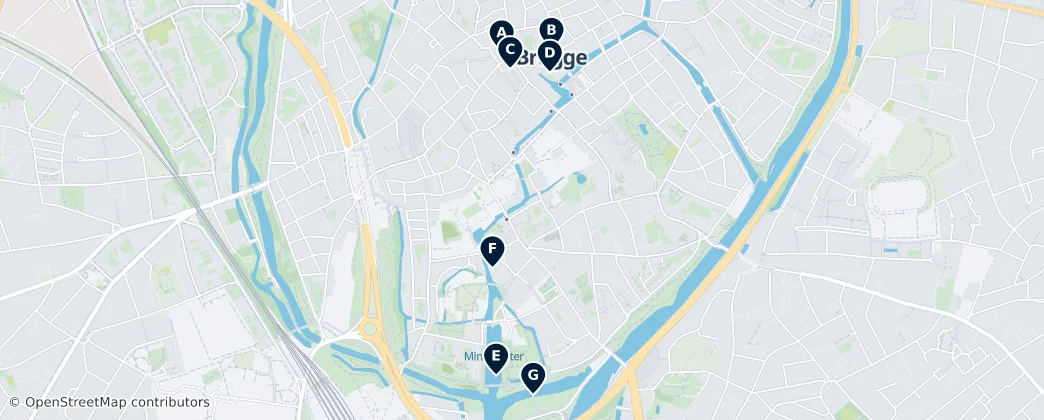Map of Bruges