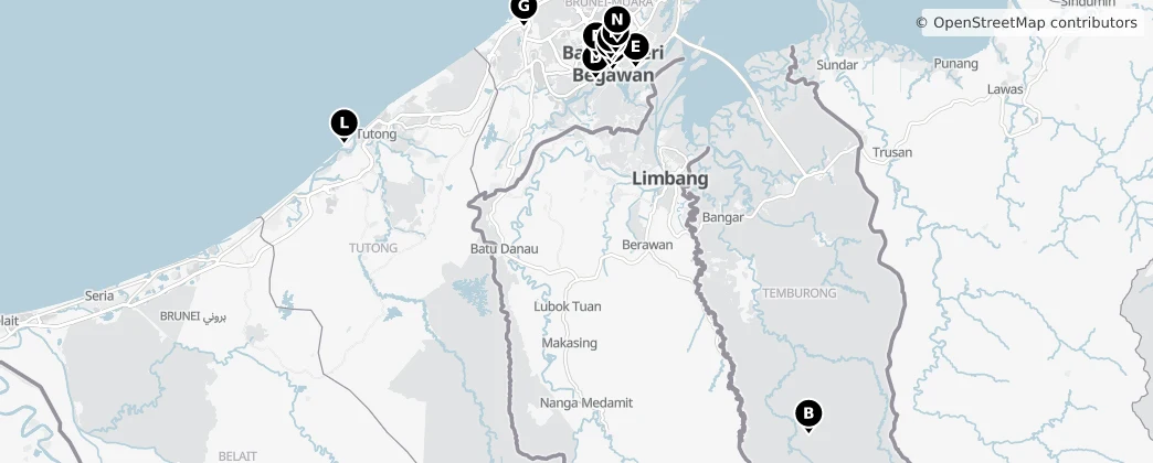 Map of Brunei