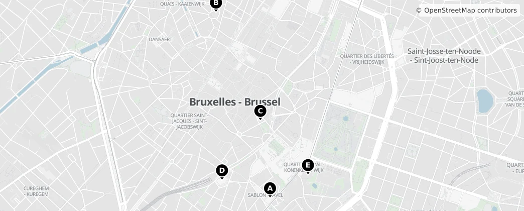 Map of Bruxelles