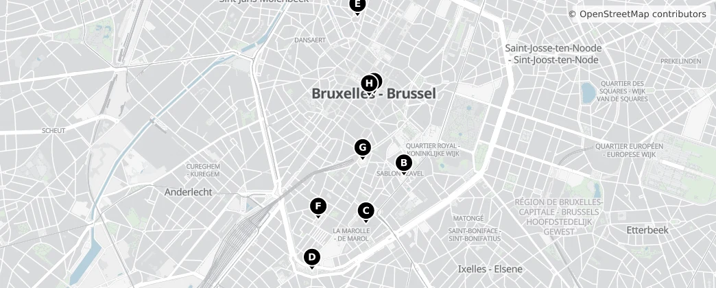 Map of Bruxelles
