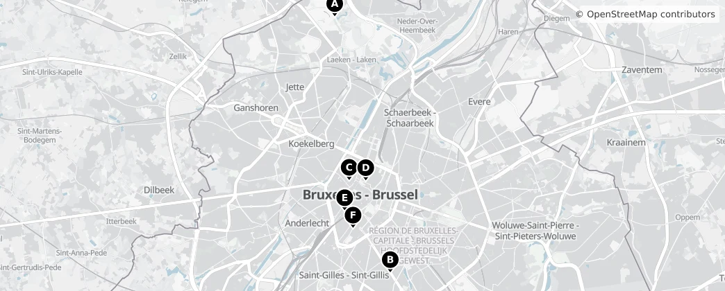 Map of Bruxelles