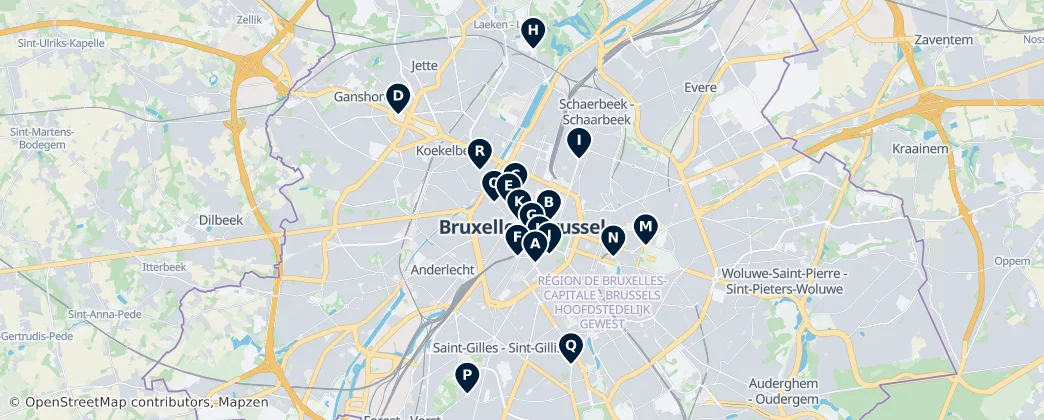 Map of Bruxelles