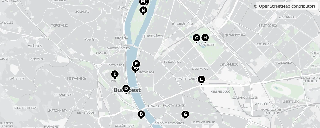 Map of Budapest