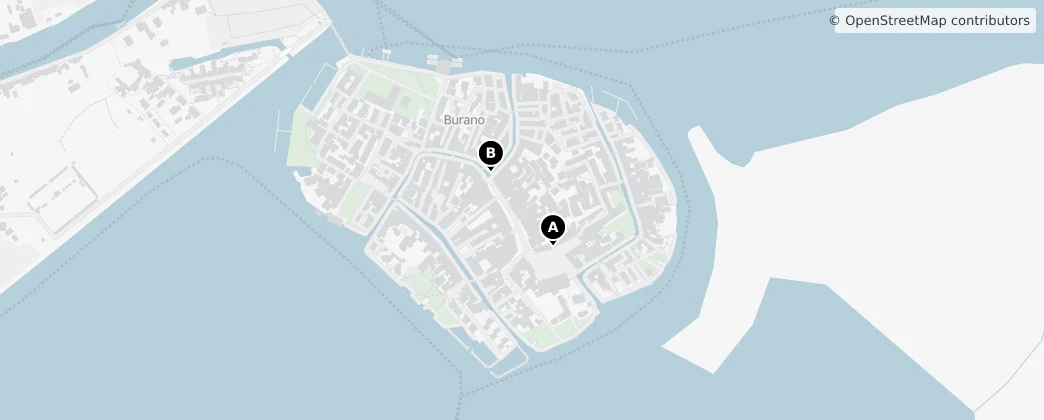 Map of Burano