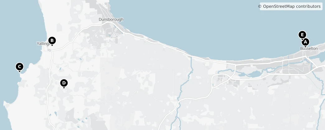 Map of Busselton