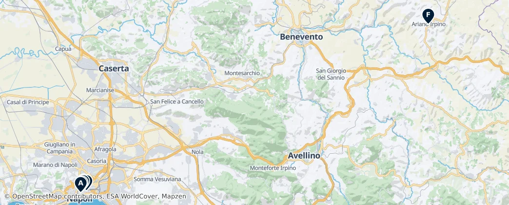 Map of Campanie
