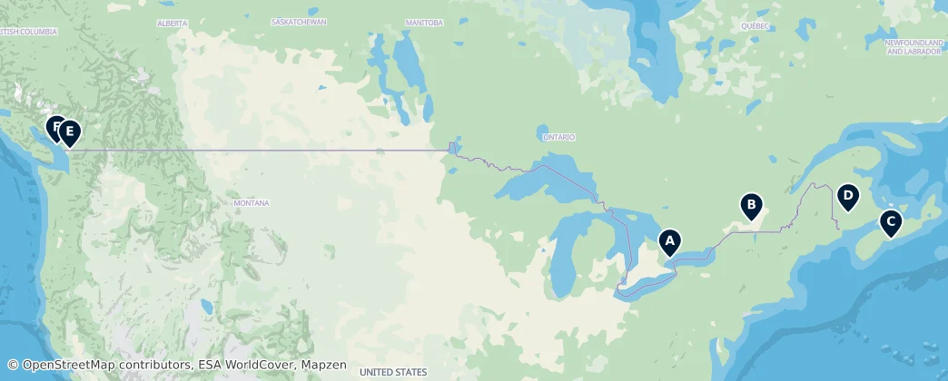 Map of Canada