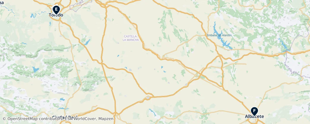 Map of Castille-La Manche
