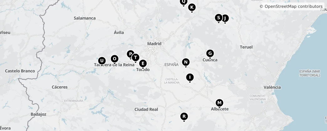 Map of Castille-La Manche