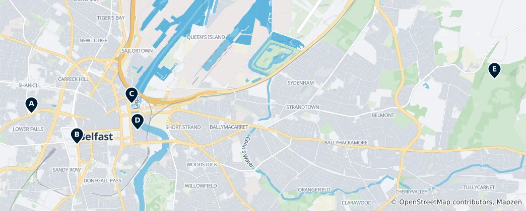 Map of Castlereagh