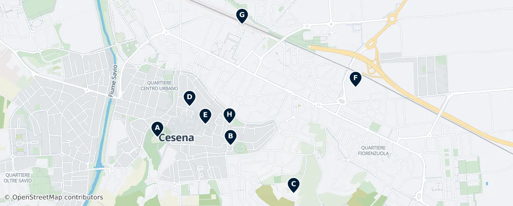 Map of Cesena