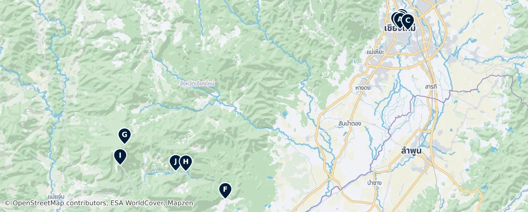 Map of Chiang Mai