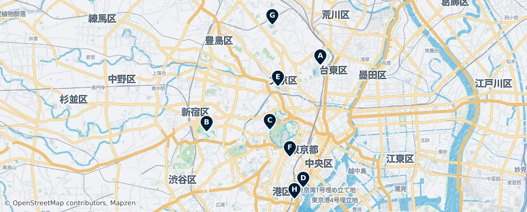 Map of Chiyoda