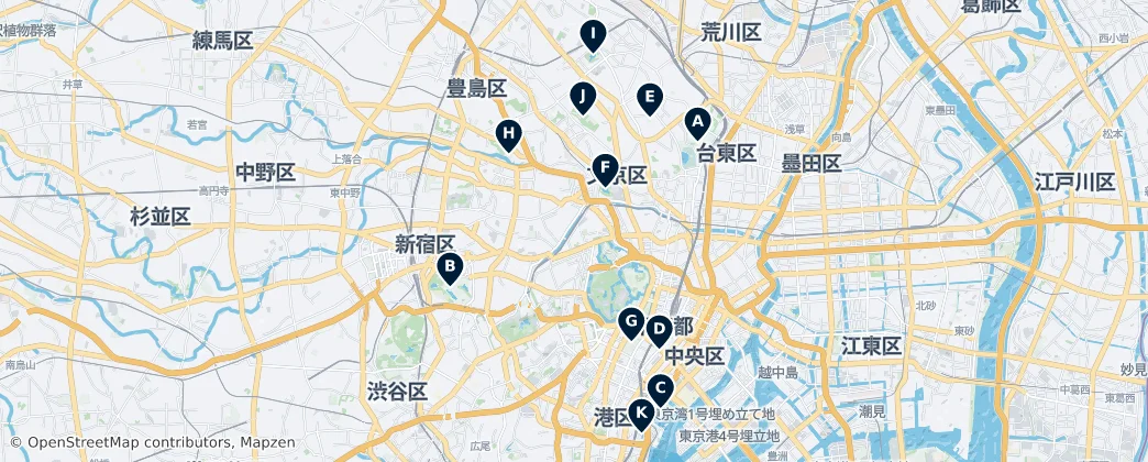Map of Chiyoda
