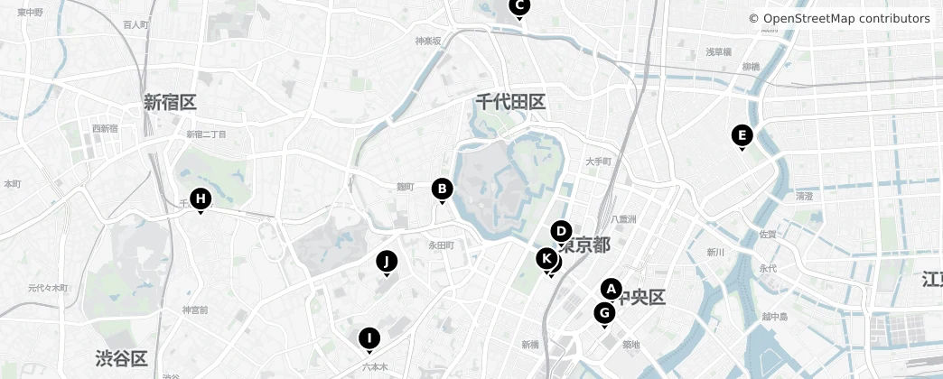 Map of Chiyoda