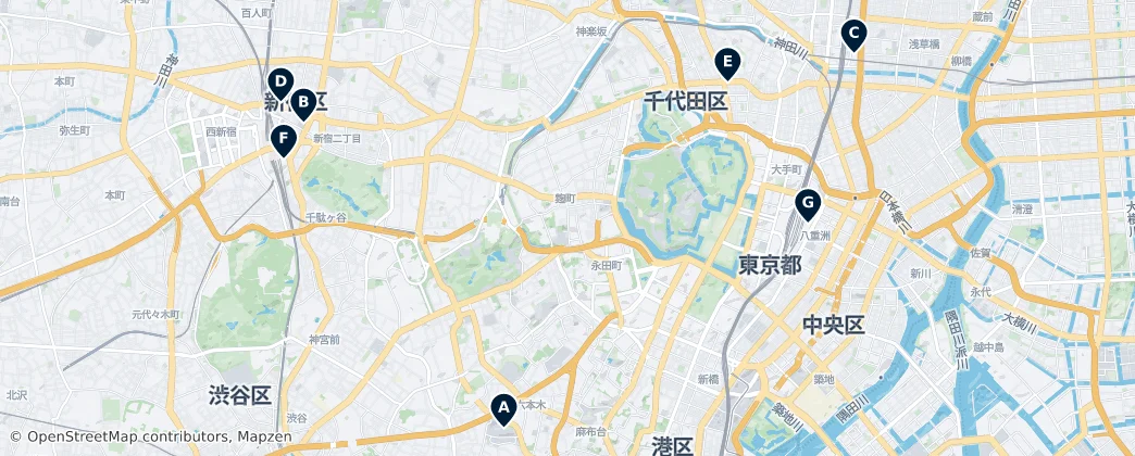 Map of Chiyoda