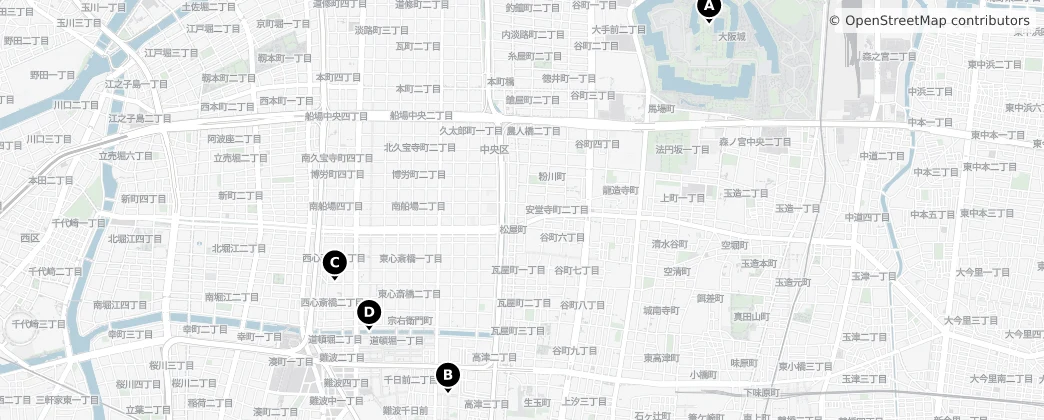 Map of Chūō-ku