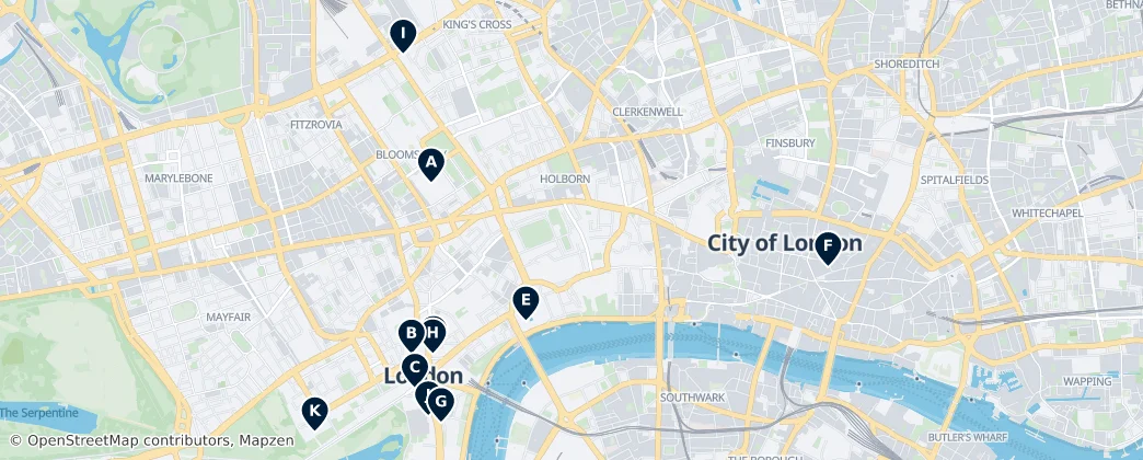 Map of Cité de Londres