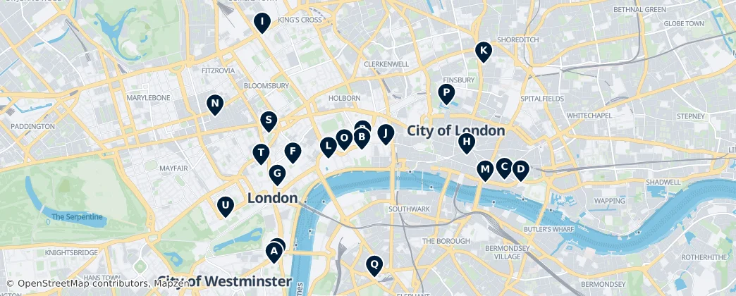 Map of Cité de Londres