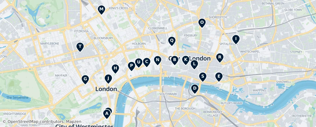 Map of Cité de Londres
