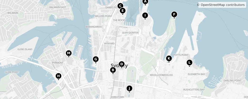 Map of Sydney