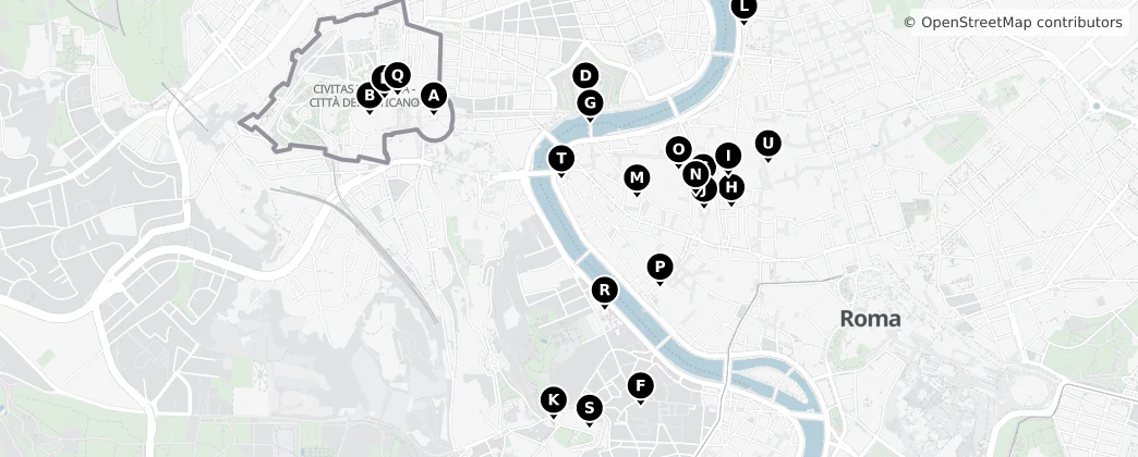 Map of Cité du Vatican