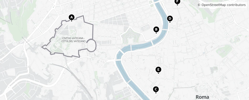 Map of Cité du Vatican