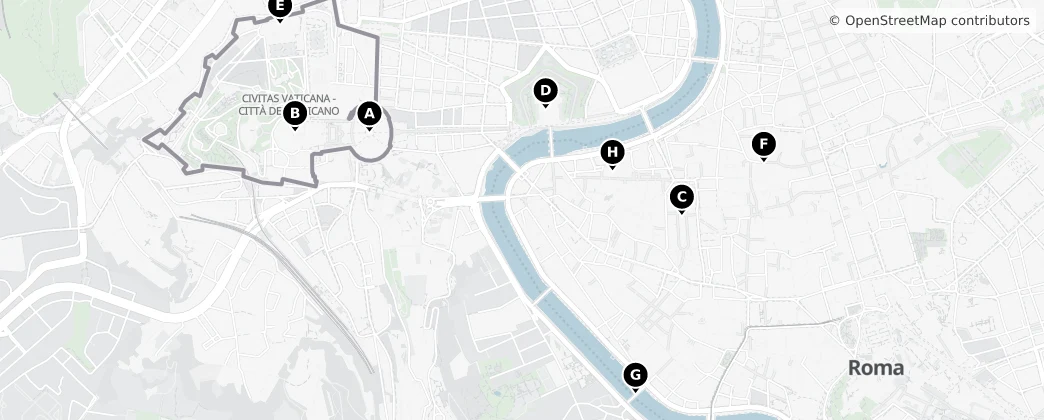 Map of Cité du Vatican