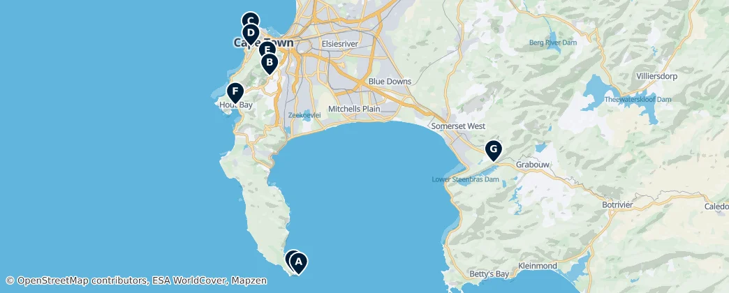 Map of Métropole du Cap
