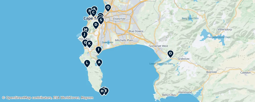 Map of Métropole du Cap