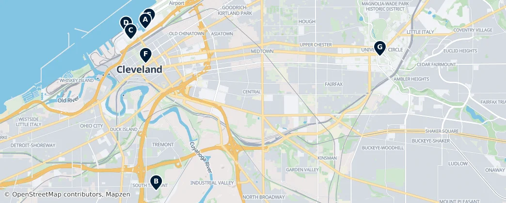 Map of Cleveland