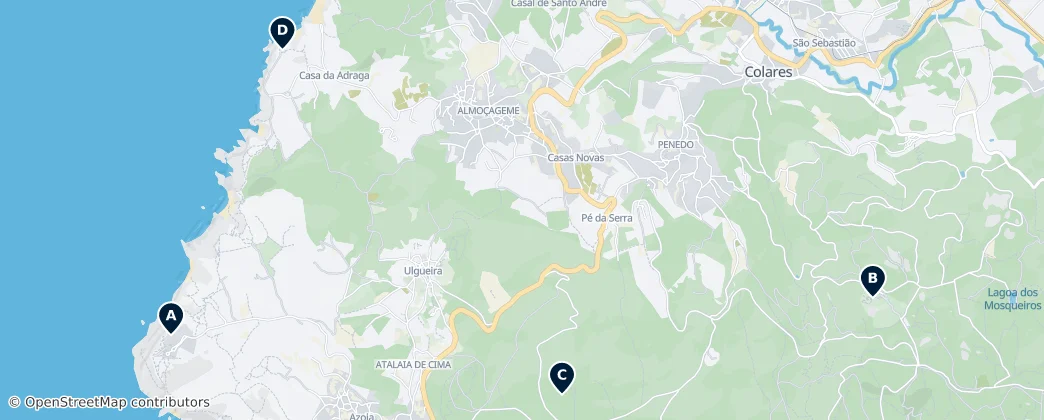 Map of Colares