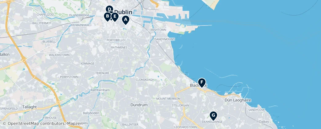 Map of Comté de Dublin