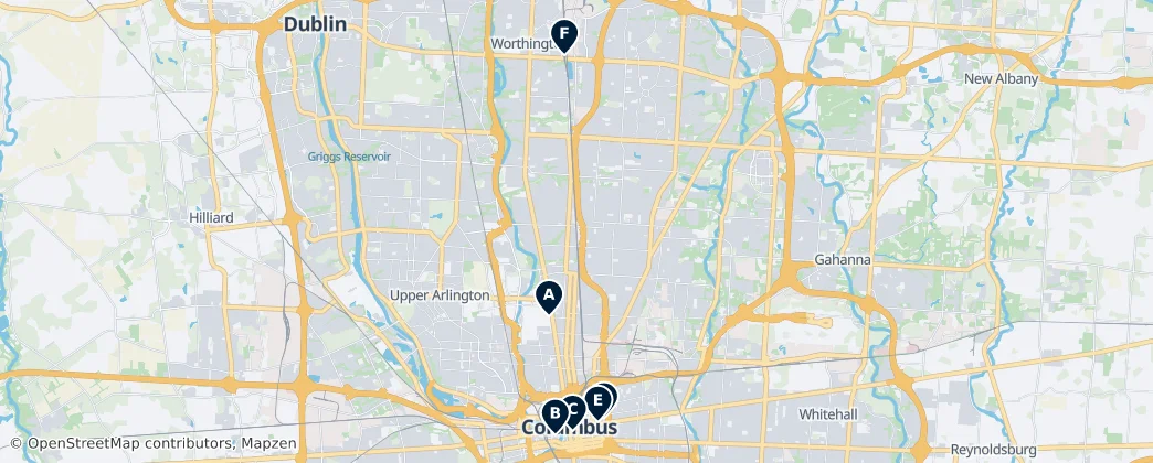Map of Comté de Franklin