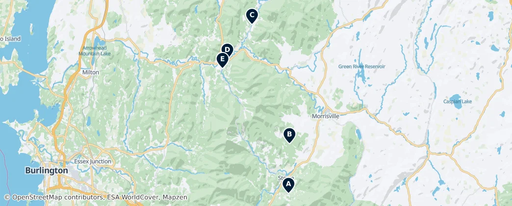 Map of Comté de Lamoille