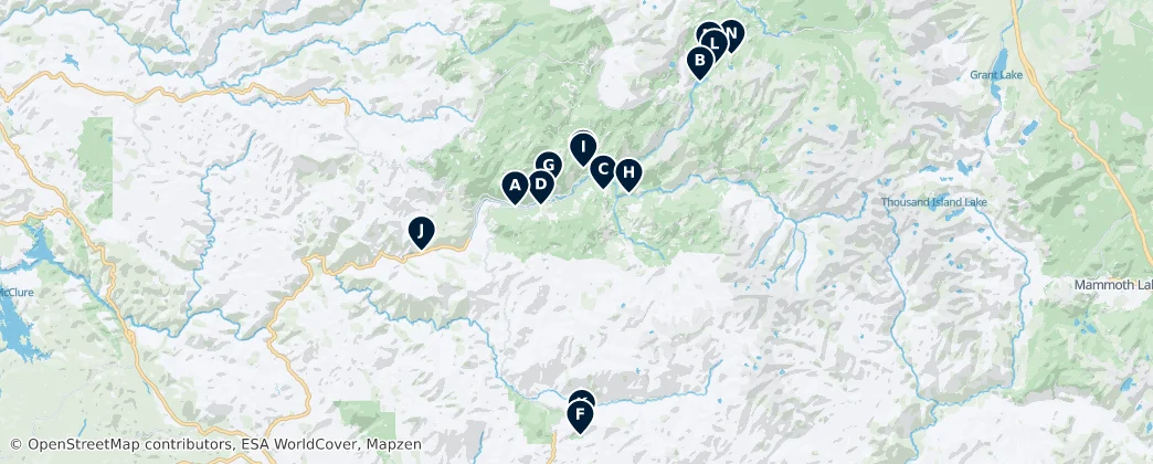 Map of Mariposa