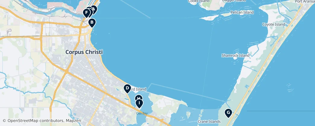 Map of Corpus Christi