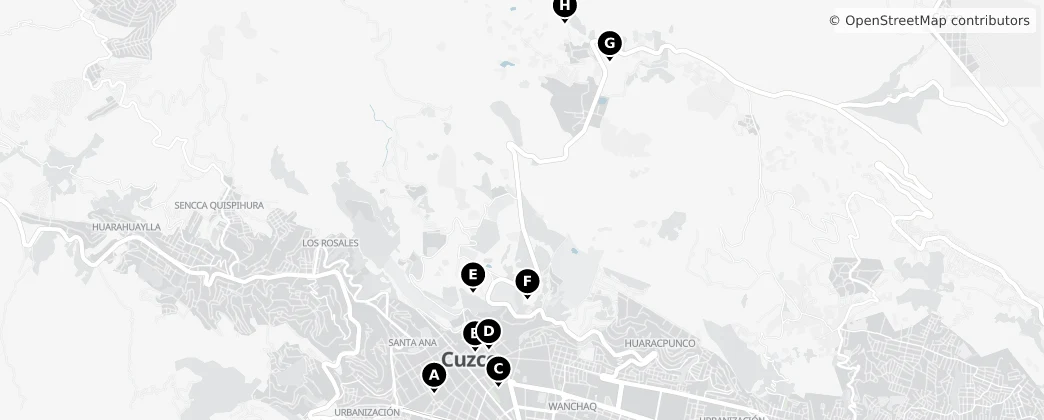 Map of Cusco District