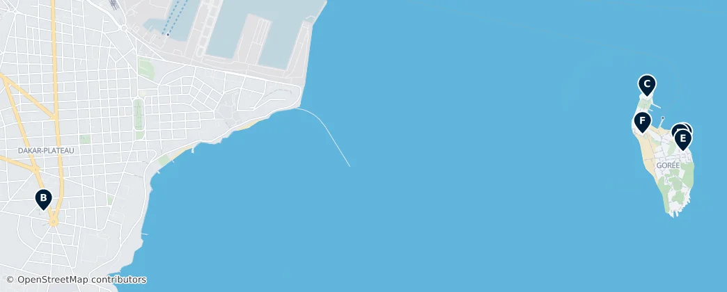 Map of Dakar