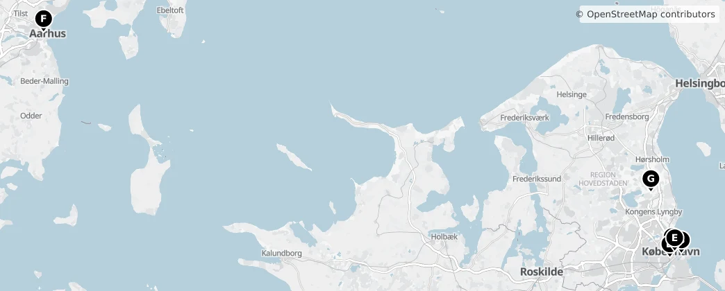 Map of Danemark