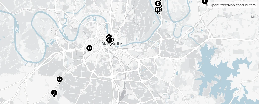 Map of Comté de Davidson