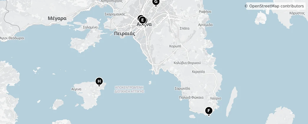 Map of Decentralized Administration of Attica