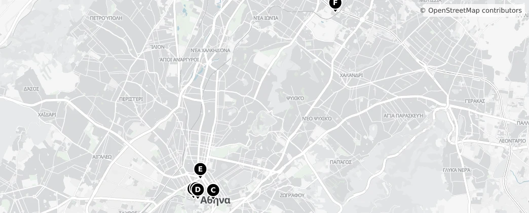 Map of Decentralized Administration of Attica