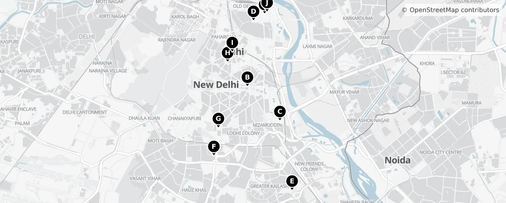 Map of Delhi