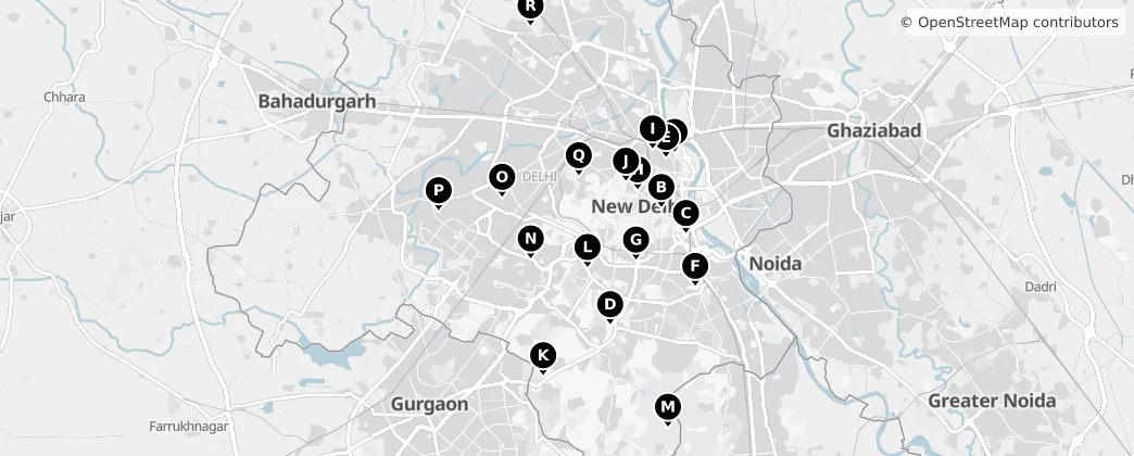 Map of Delhi